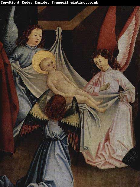 Friedrich Herlin Geburt Christi, Anbetung des Christuskindes